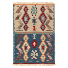 New Manisa Fine Handwoven Modern Kilim West Anatolian Rug Turkish Wool Carpet