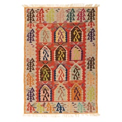 New Manisa Fine Handwoven Modern Kilim West Anatolian Rug Turkish Wool Carpet