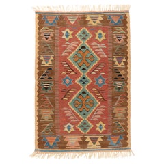 New Manisa Fine Handwoven Modern Kilim West Anatolian Rug Turkish Wool Carpet