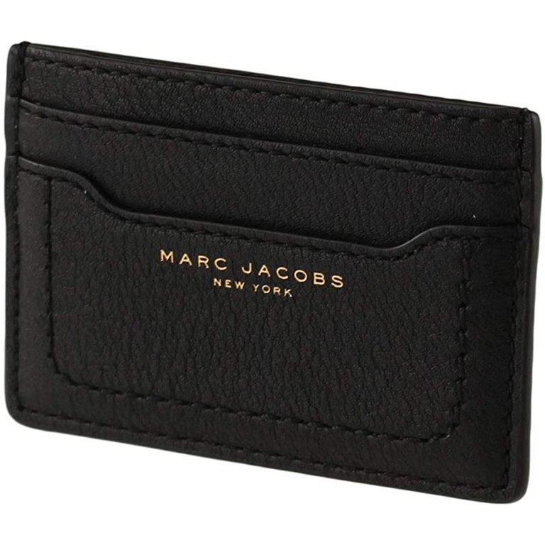 NEW Marc Jacobs Black Gold Logo Leather Card Holder Wallet For Sale at  1stDibs  marc jacobs passport holder, marc jacobs card holder black, marc  jacobs authenticity card