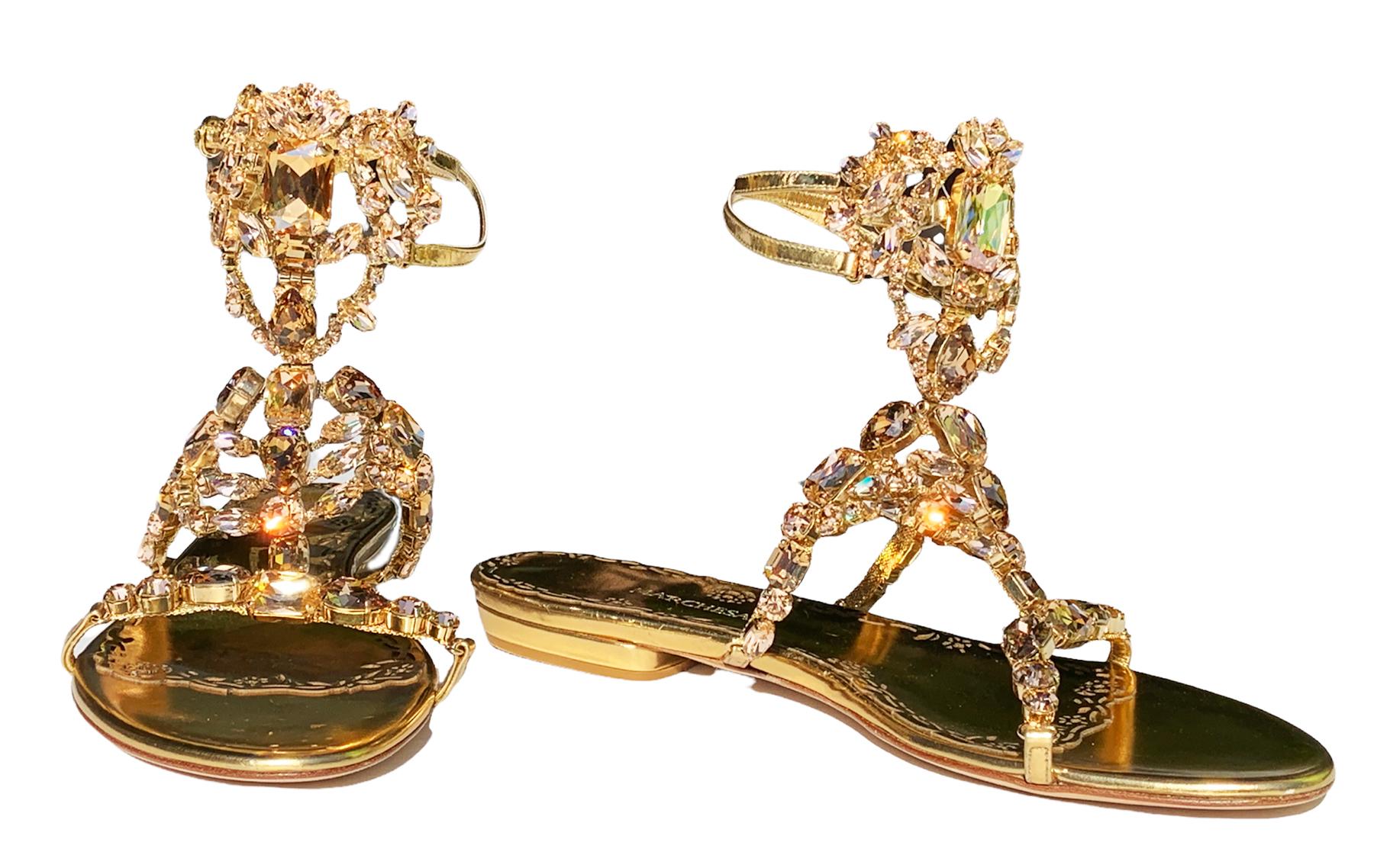 gold arabian sandal