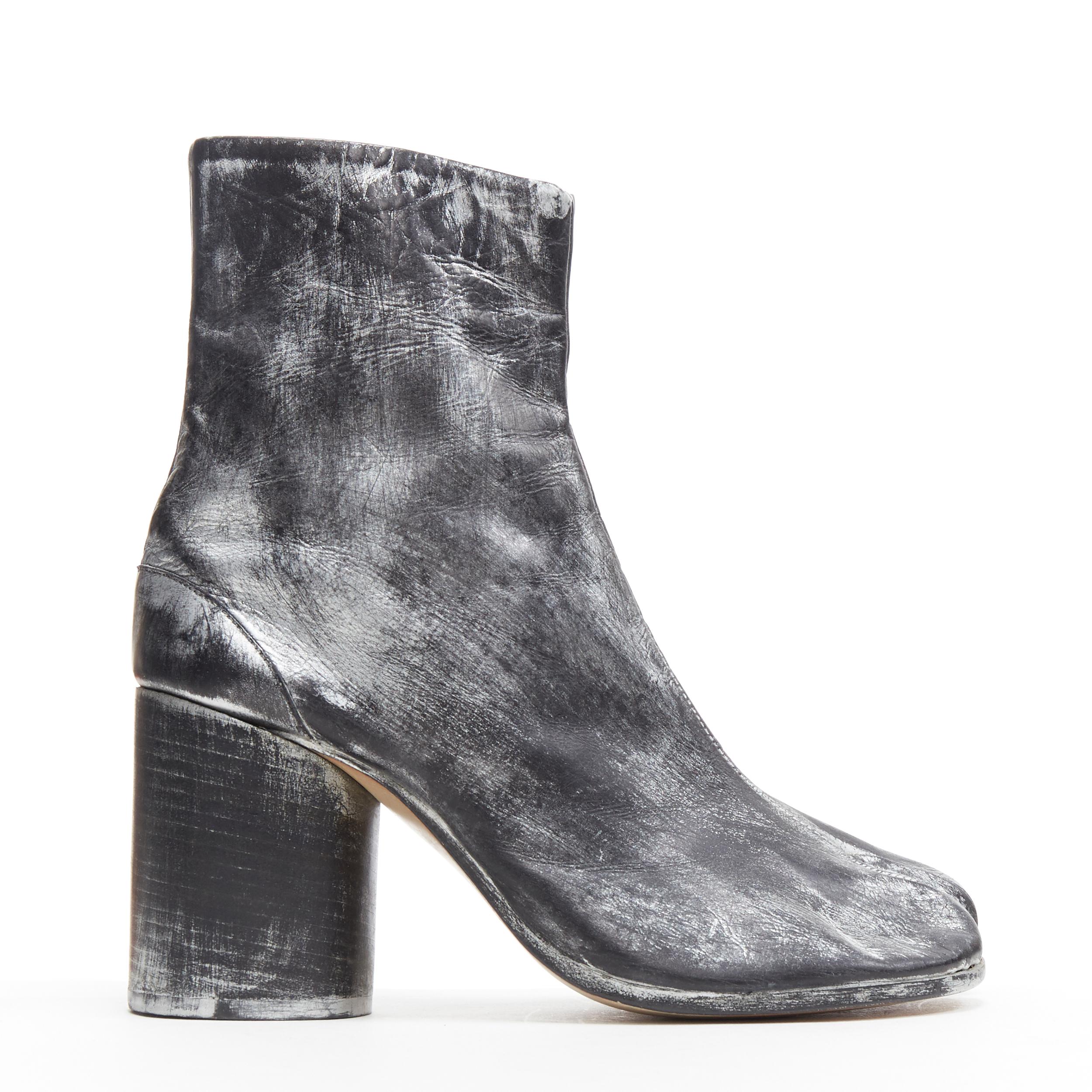 silver margiela tabi boots