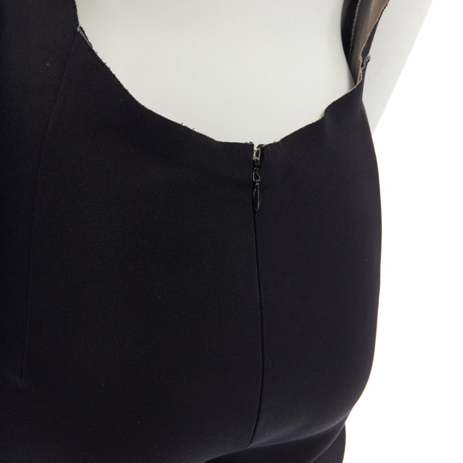 new MARTIN MARGIELA black backless halter jumpsuit IT38 US2 UK6 5