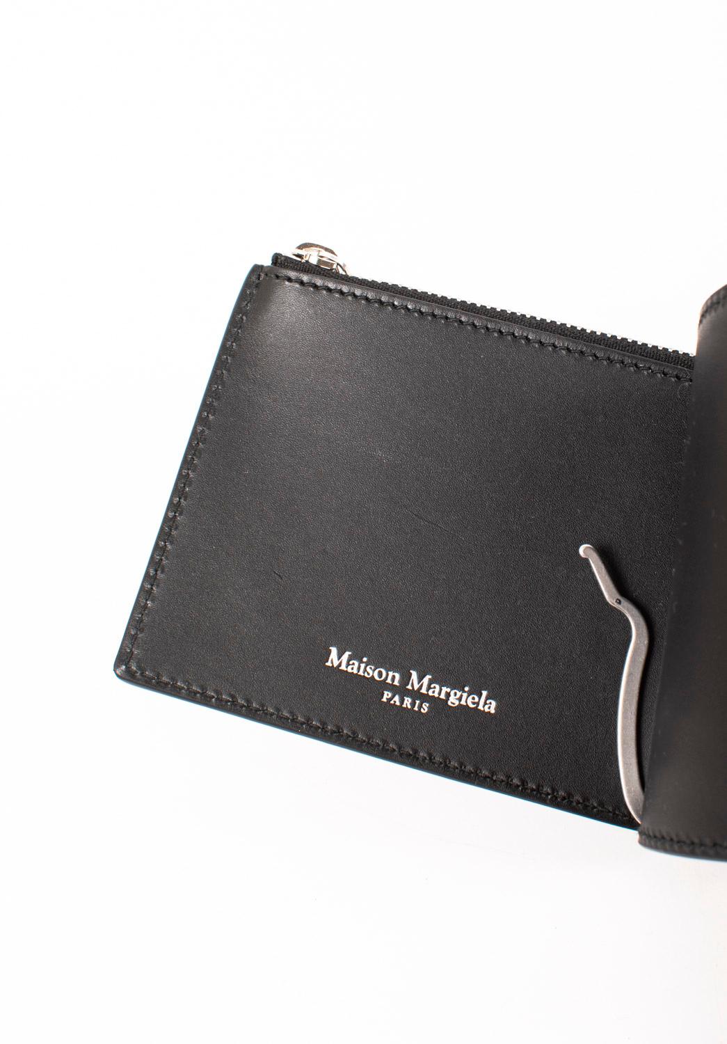 Neu Martin Margiela Leder-Kartenhalter mit Geldklammer, One Size im Zustand „Neu“ im Angebot in Kaunas, LT