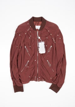 New Martin Margiela Uomo Giacca Bomber Dettagliata Taglia 50/M