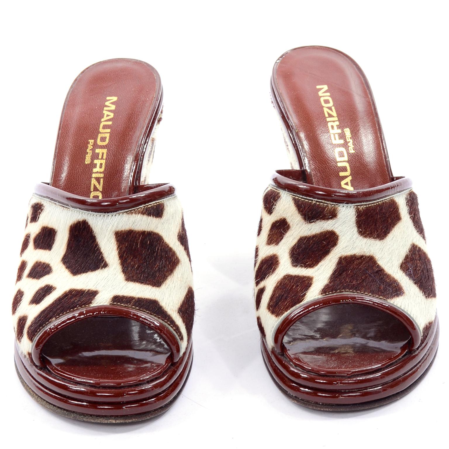 giraffe print heels