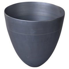 New Medium Rina Menardi Black Cup Shape Bowl or Vase
