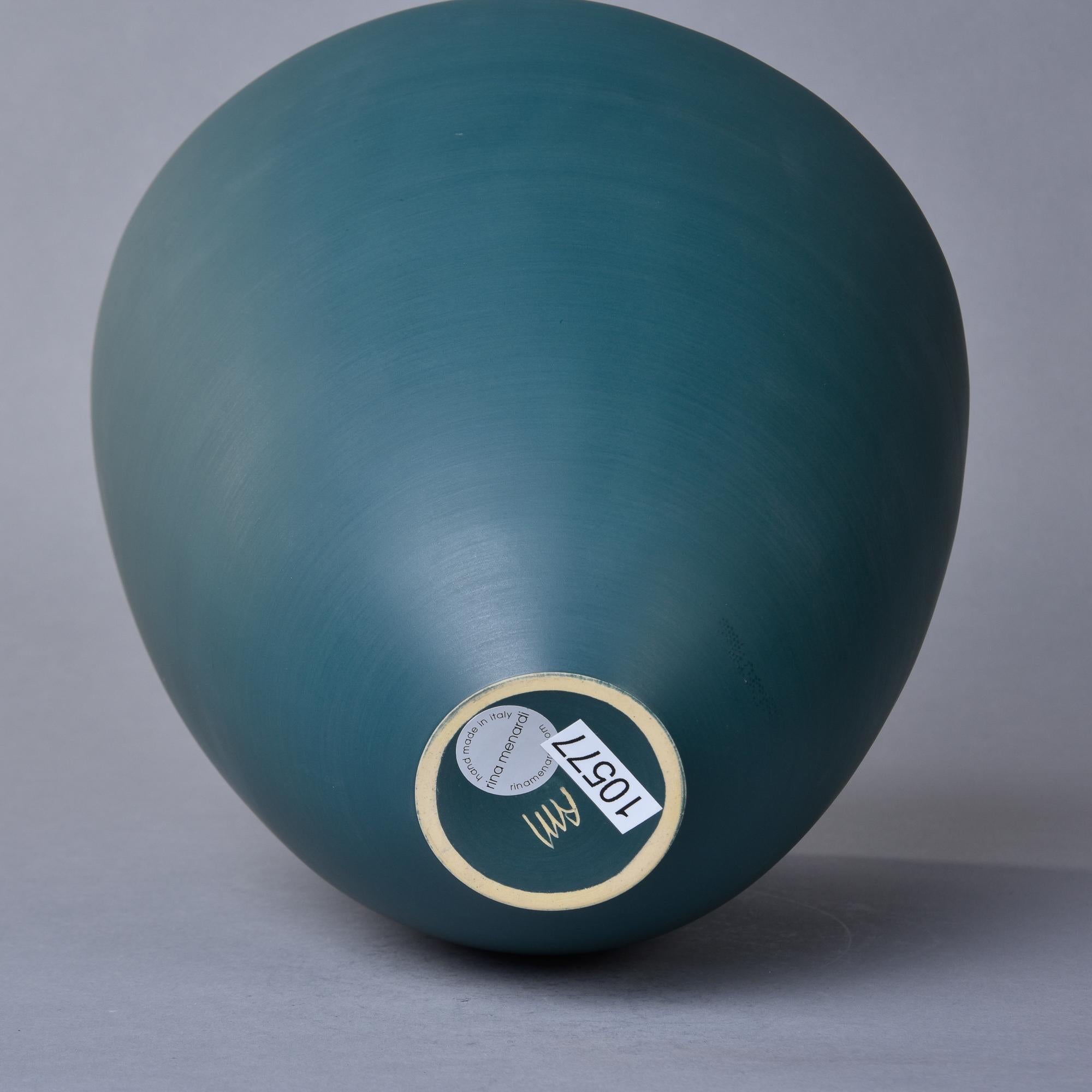 New Medium Rina Menardi Mint Cup Shape Bowl (bol en forme de coupe à la menthe) Neuf - En vente à Troy, MI