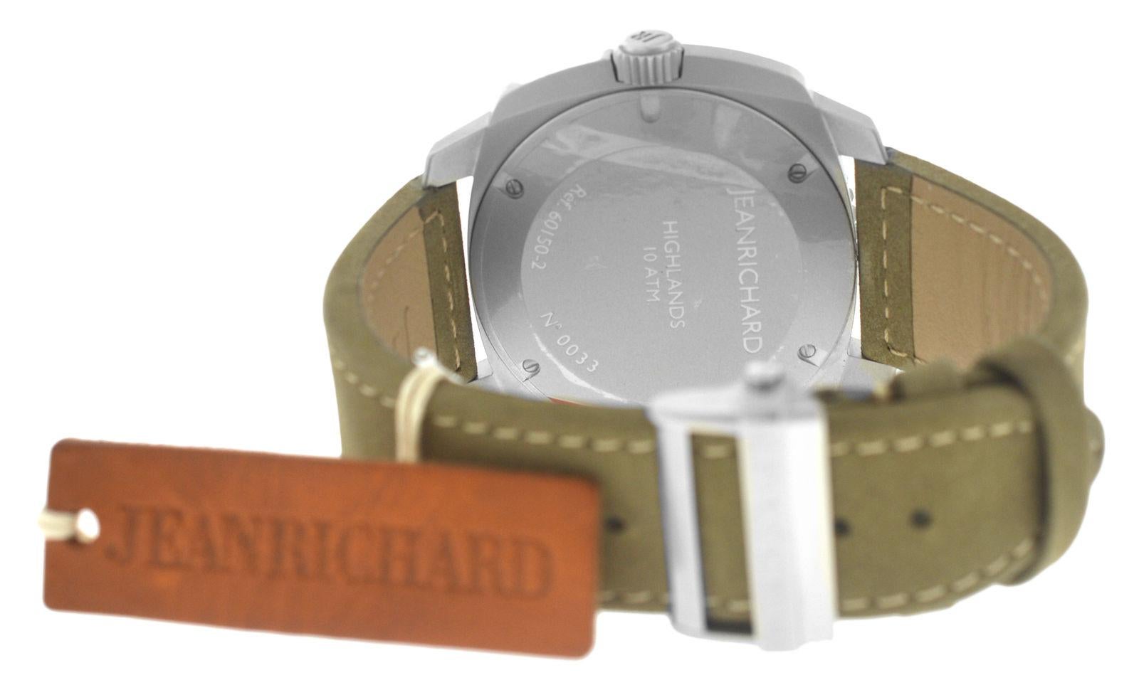 Modern New Men's Daniel Jean Richard Highlands Steel Automatic Watch For Sale