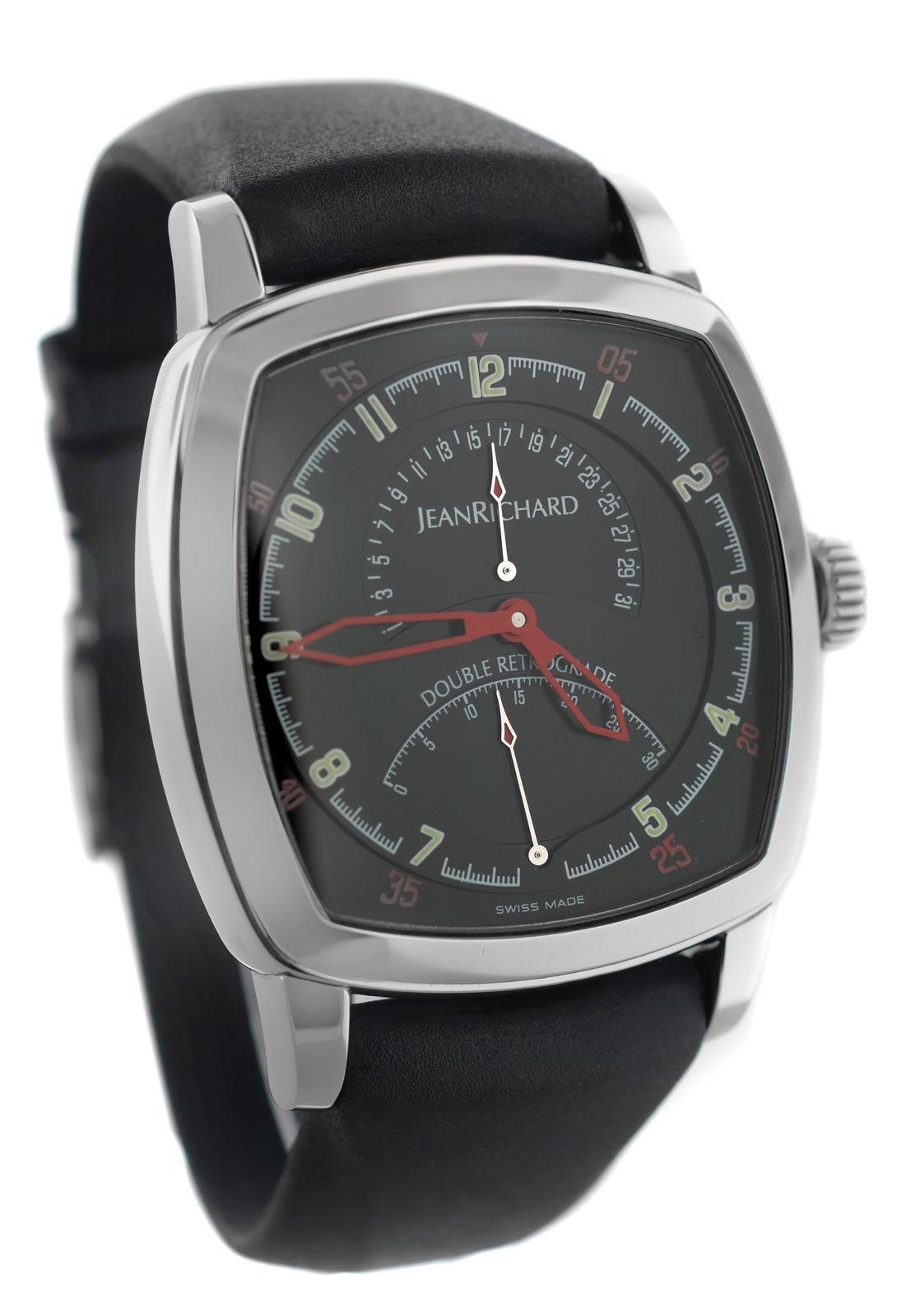 Brand	JeanRichard
Model	TV Screen 23116-11-61A-AC6
Gender	Mens
Condition	Brand New
Movement	Swiss Automatic, 39 Jewels
Case Material	Stainless Steel
Bracelet / Strap Material	
Rubber

Clasp / Buckle Material	
Stainless Steel	
Clasp