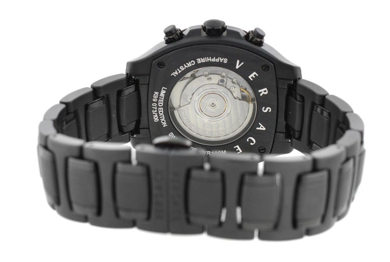 New Men's Versace DV One Chrono Limited Edition PVD Auto Watch For Sale ...