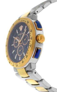 New Men's Versace Mystique Sport Steel Chrono Quartz Watch