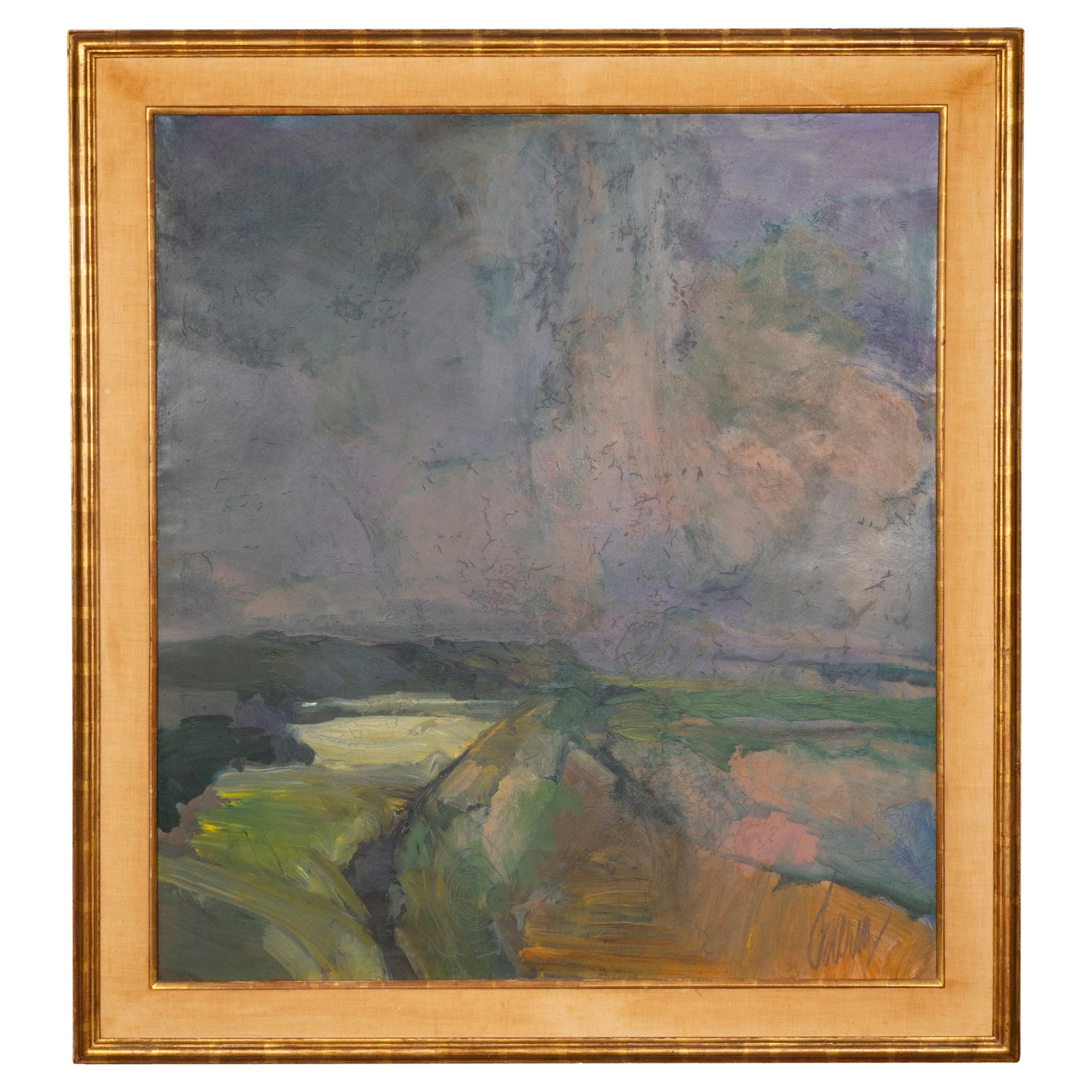 Mexikanische Landschaft, Öl auf Leinwand, von John Guerin