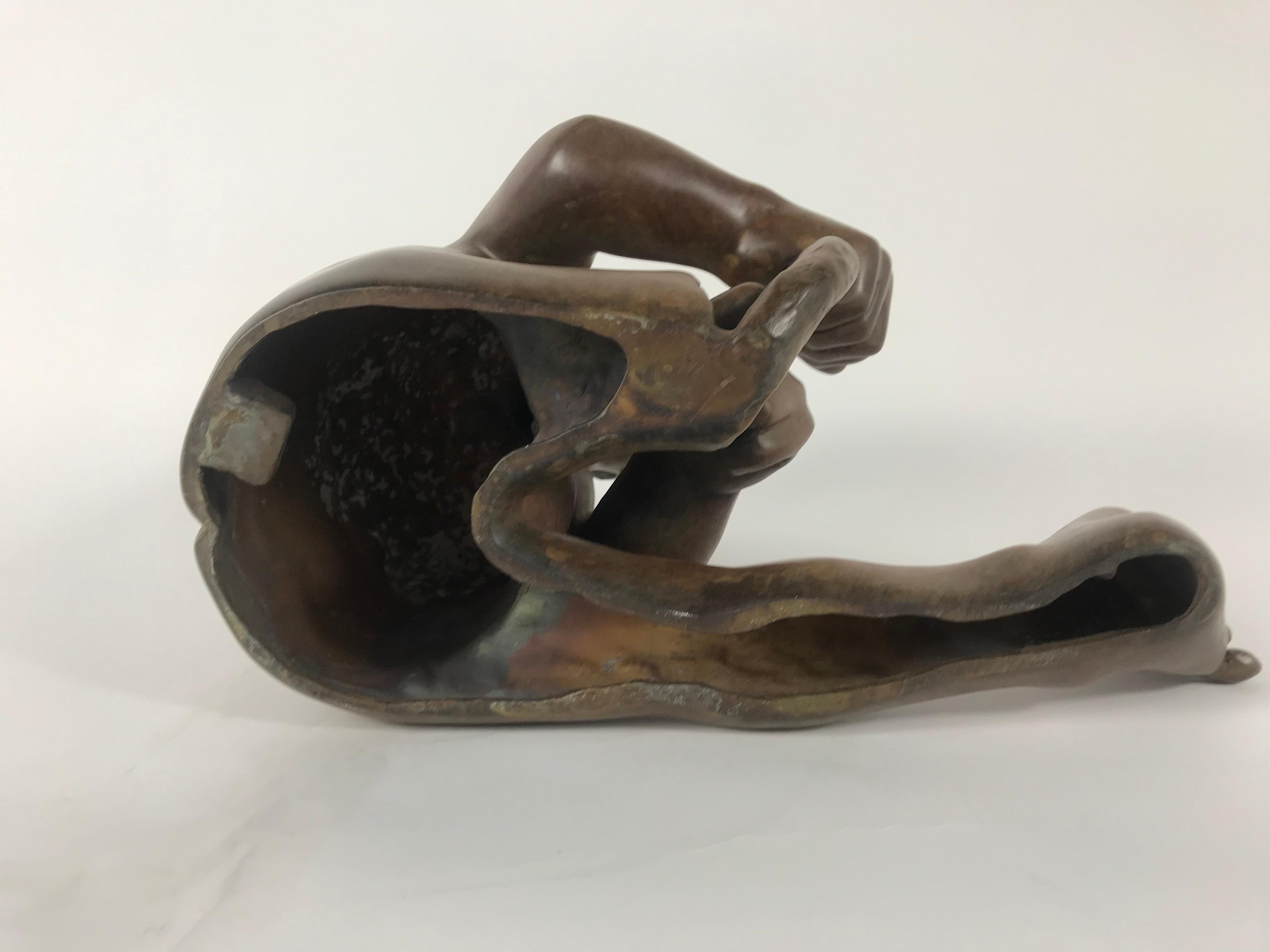 Bronze-Skulptur der amerikanischen Ureinwohner von New Mexico von Roxanne Swentzell 5