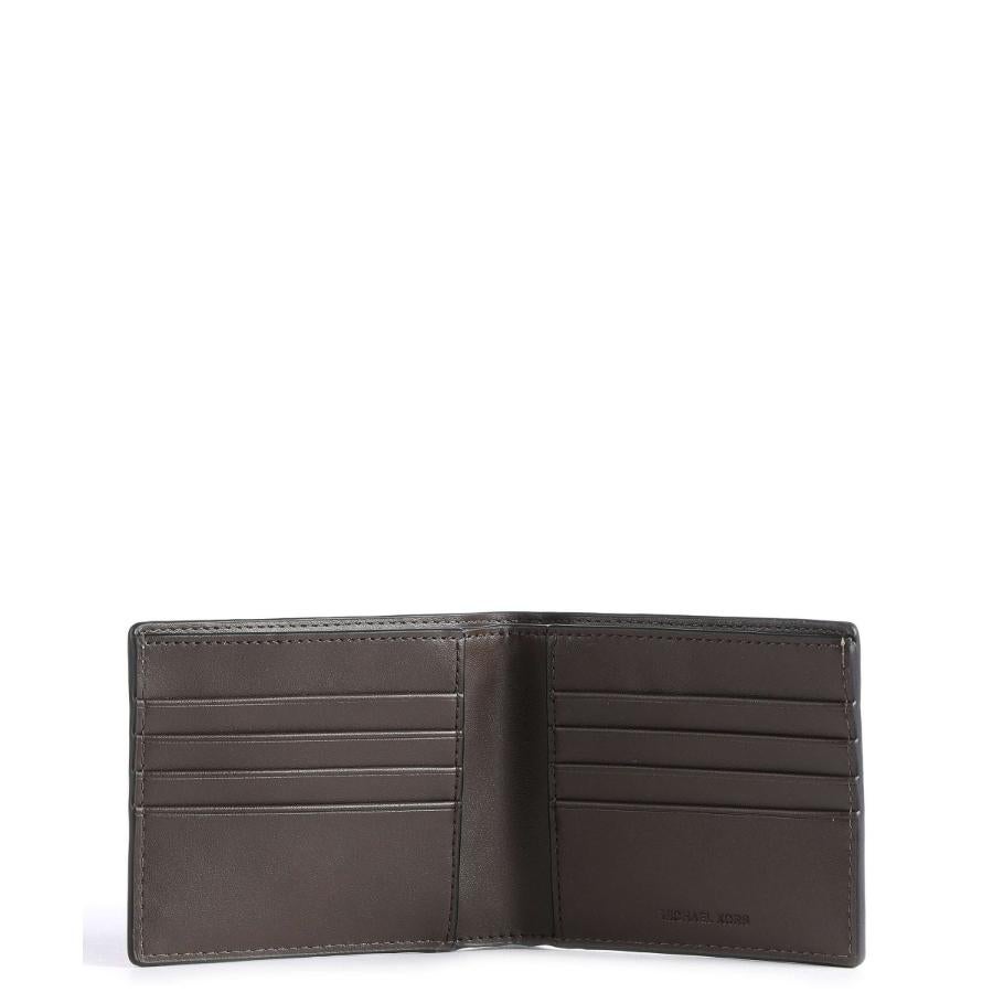 NEW Michael Kors Brown Striped 3 in 1 Leather Wallet Box Set For Sale 2