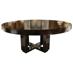 New Mike Bell Curly Maple Contemporary Table with Rippled Lacquer