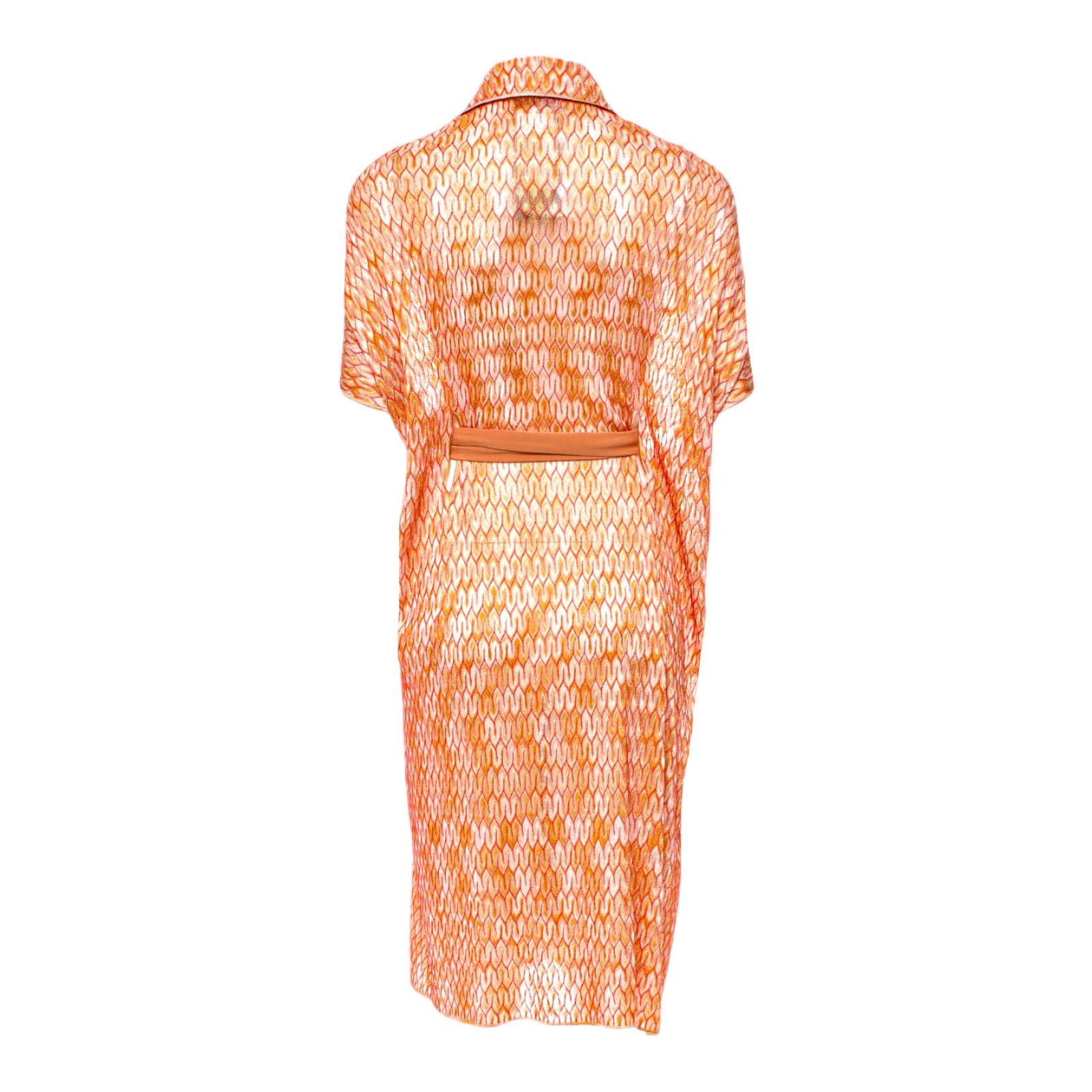 NUEVO Missoni Chevron Vestido de punto de crochet con cinturón 40 en Nuevo estado para la venta en Switzerland, CH