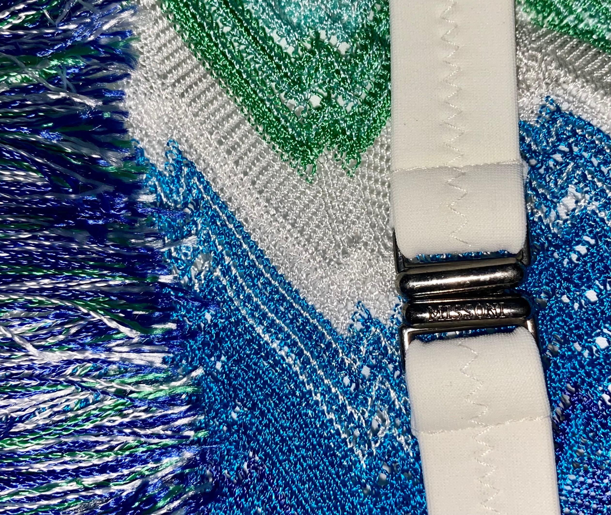 NEW Missoni Crochet Knit Fringe Detail Bikini with Pouch 1