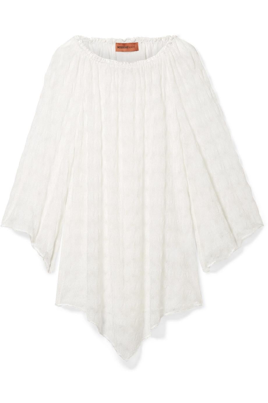 NEW Missoni Crochet Knit Shimmers Bridal Engegement Cover Up Dress 40 en vente 4