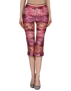 NEW Missoni Cropped Zigzag Knit Cropped Capri Pants Trousers 40
