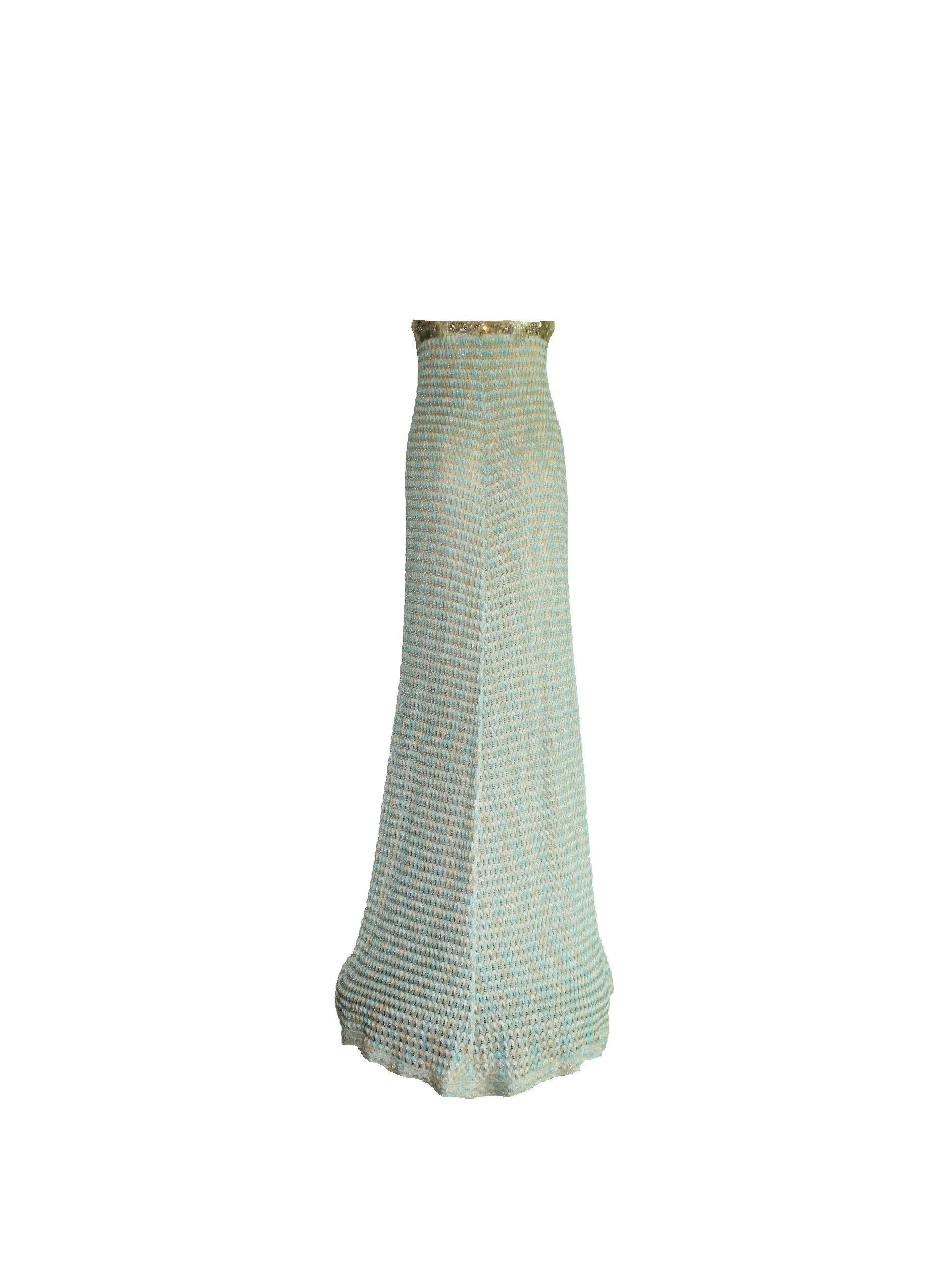 NEU Missoni Verschönertes Maxikleid aus Metallic-Häkelstrick mit Korsett im Zustand „Neu“ in Switzerland, CH