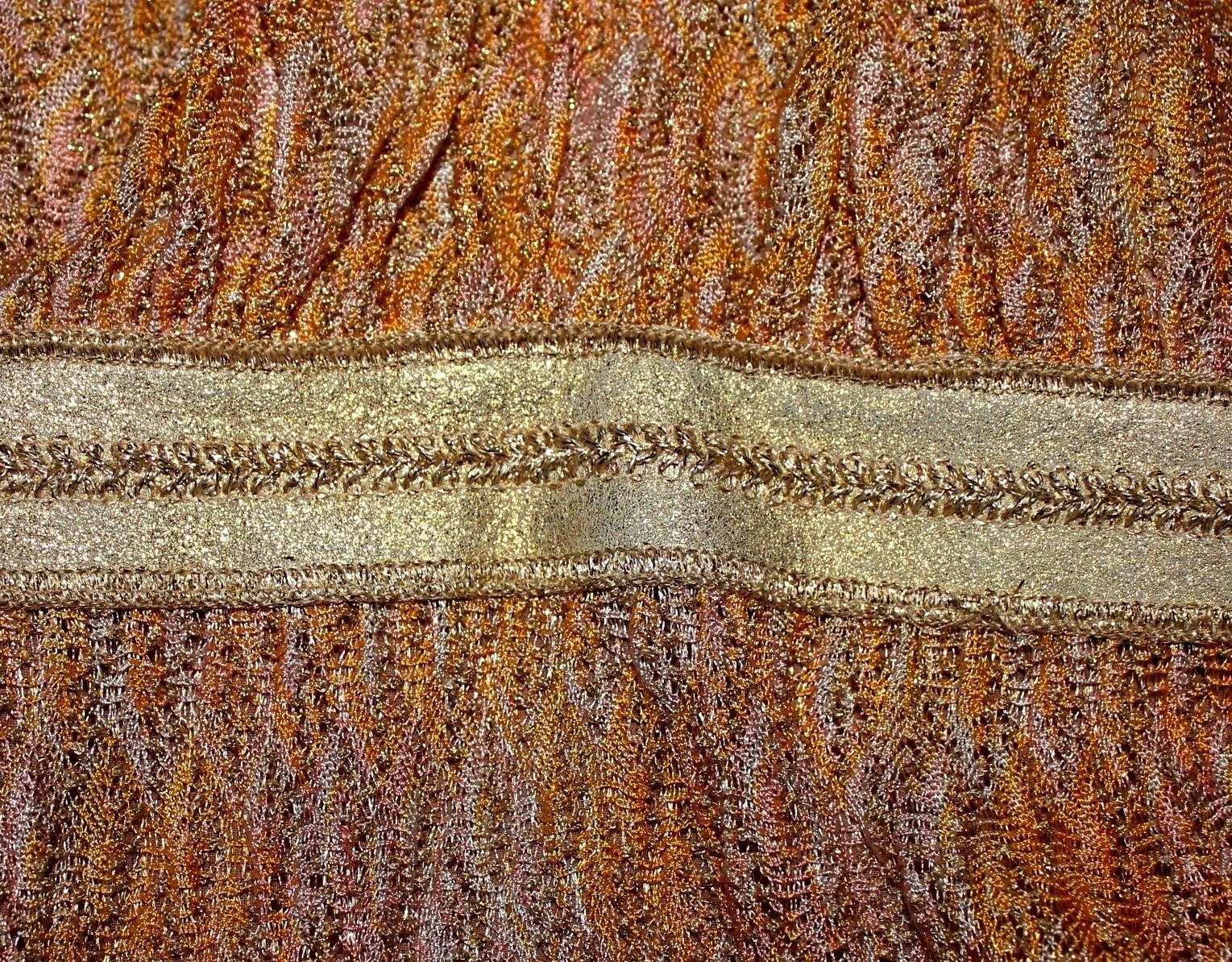 missoni gold dress
