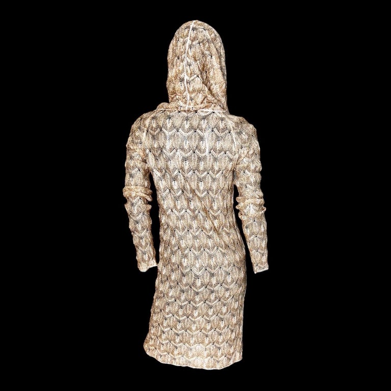 gold dress with hood Gold Mod Glam Hoodie Dress
