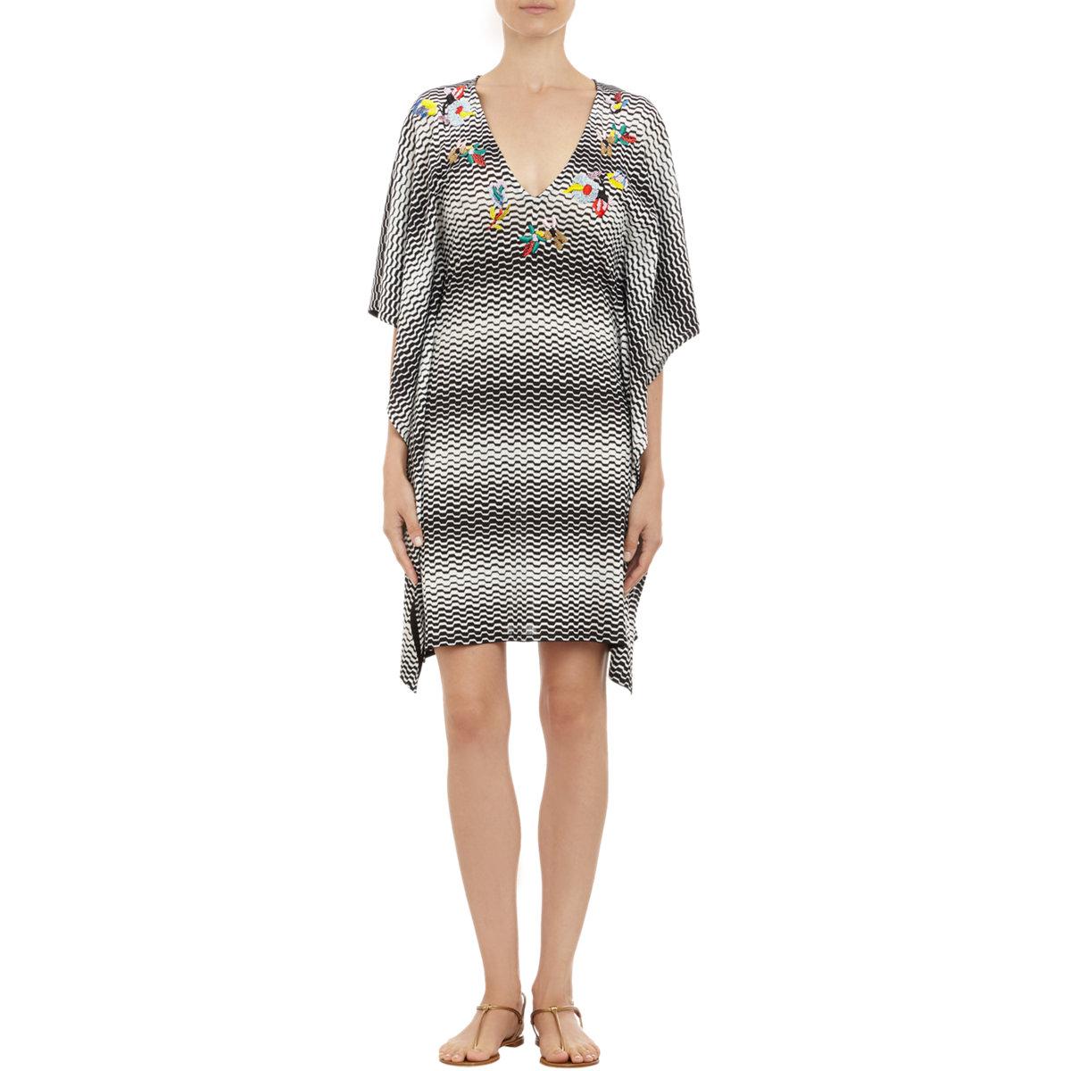 NEW Missoni Hand-Embroidered Chevron Crochet Knit Dress Kaftan Tunic Cover Up 46 For Sale 3