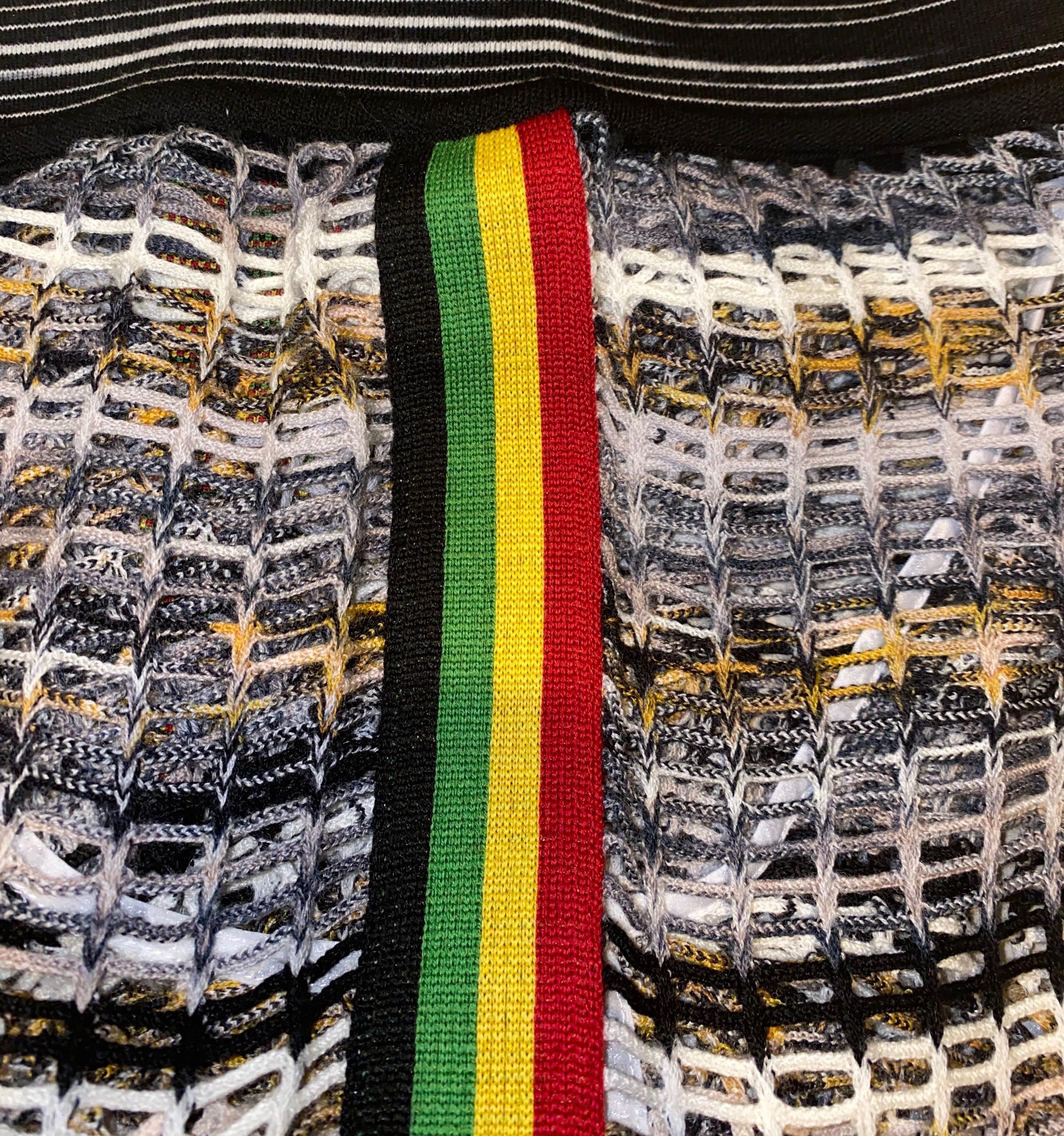 NOUVEAU Pantalon Palazzo à jambes larges en maille crochet Missoni en maille, comme sur Gigi Hadid 40 Pour femmes en vente