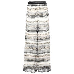 NEW Missoni Mesh Wide Leg Crochet Knit Palazzo Pants as on Gigi Hadid 40