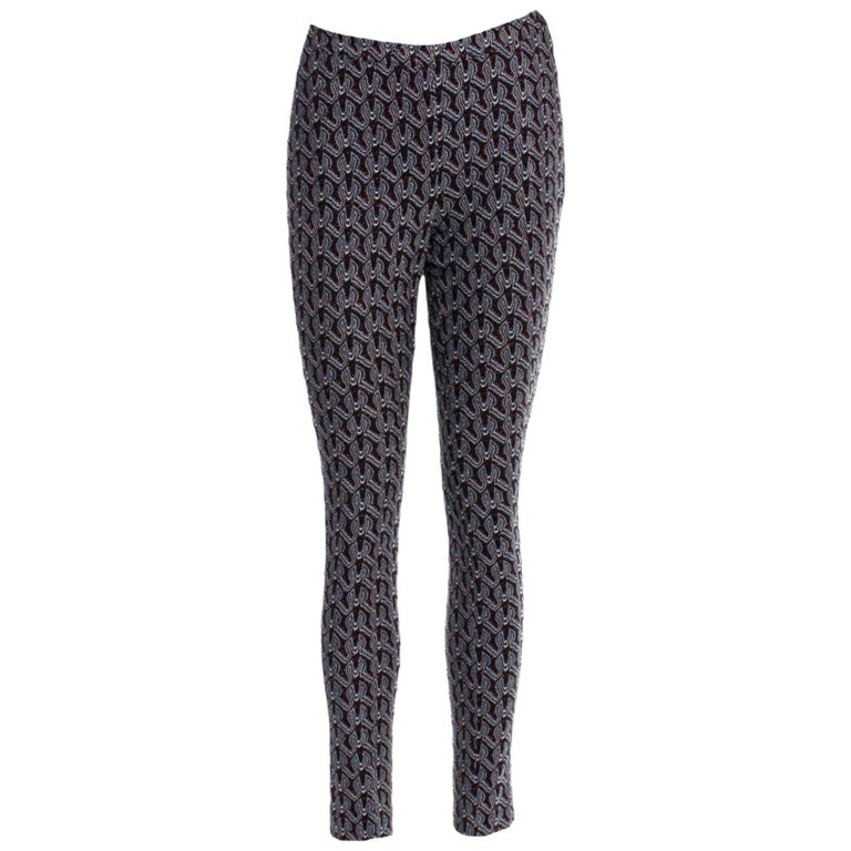 NEW Missoni Metallic Crochet Knit Slim Fit Pants Leggings Style