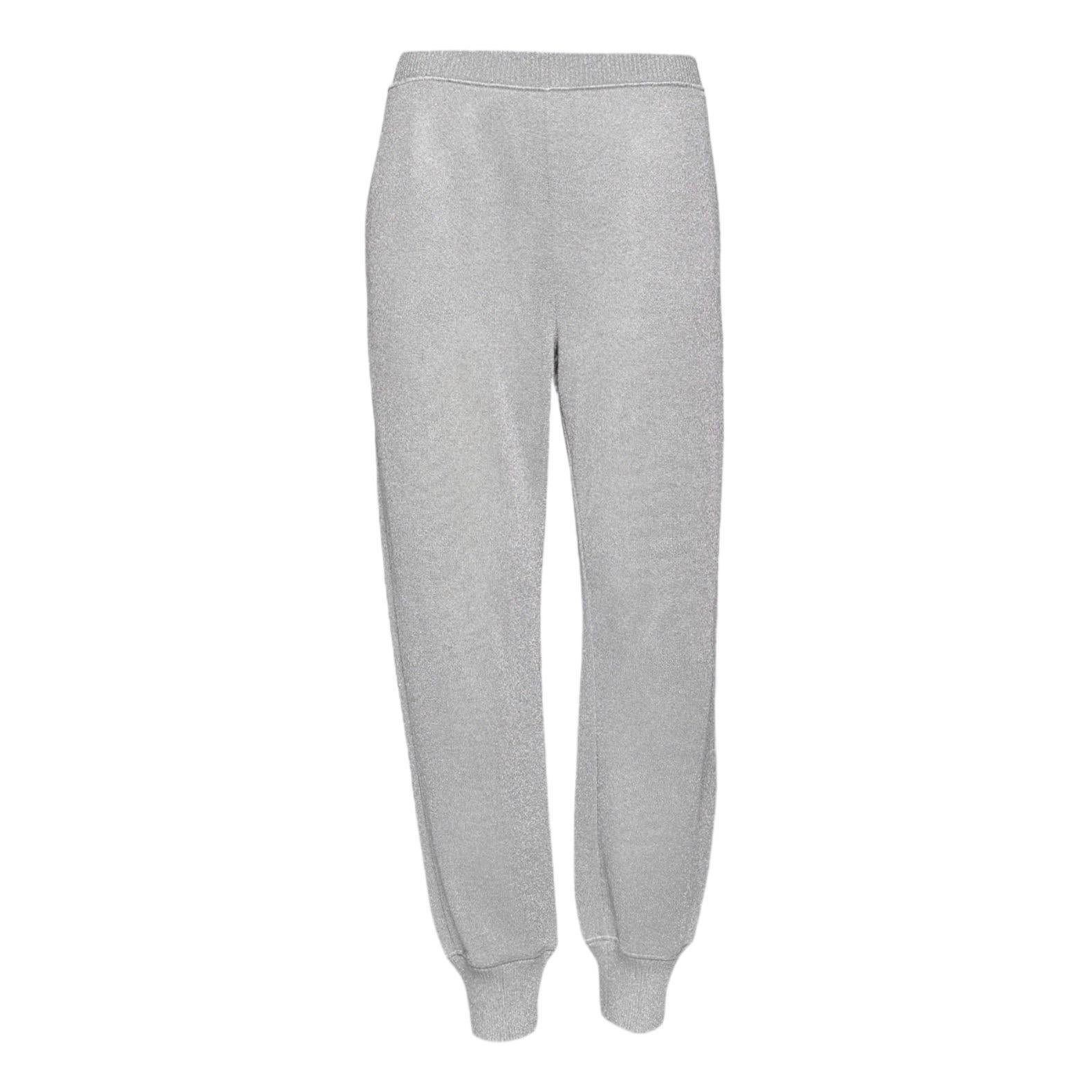 Missoni Pantalon Track Jogger en maille crochet métallique, 38 en vente