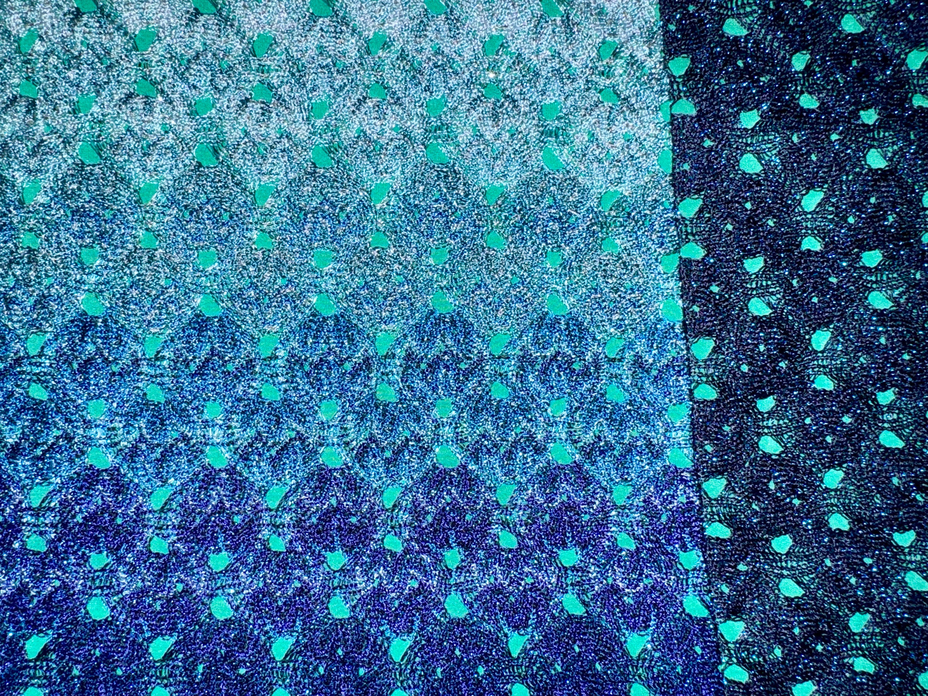 NEU Missoni Metallic Seafoam Blaues Häkelstrick-Cocktailkleid 40 Damen im Angebot