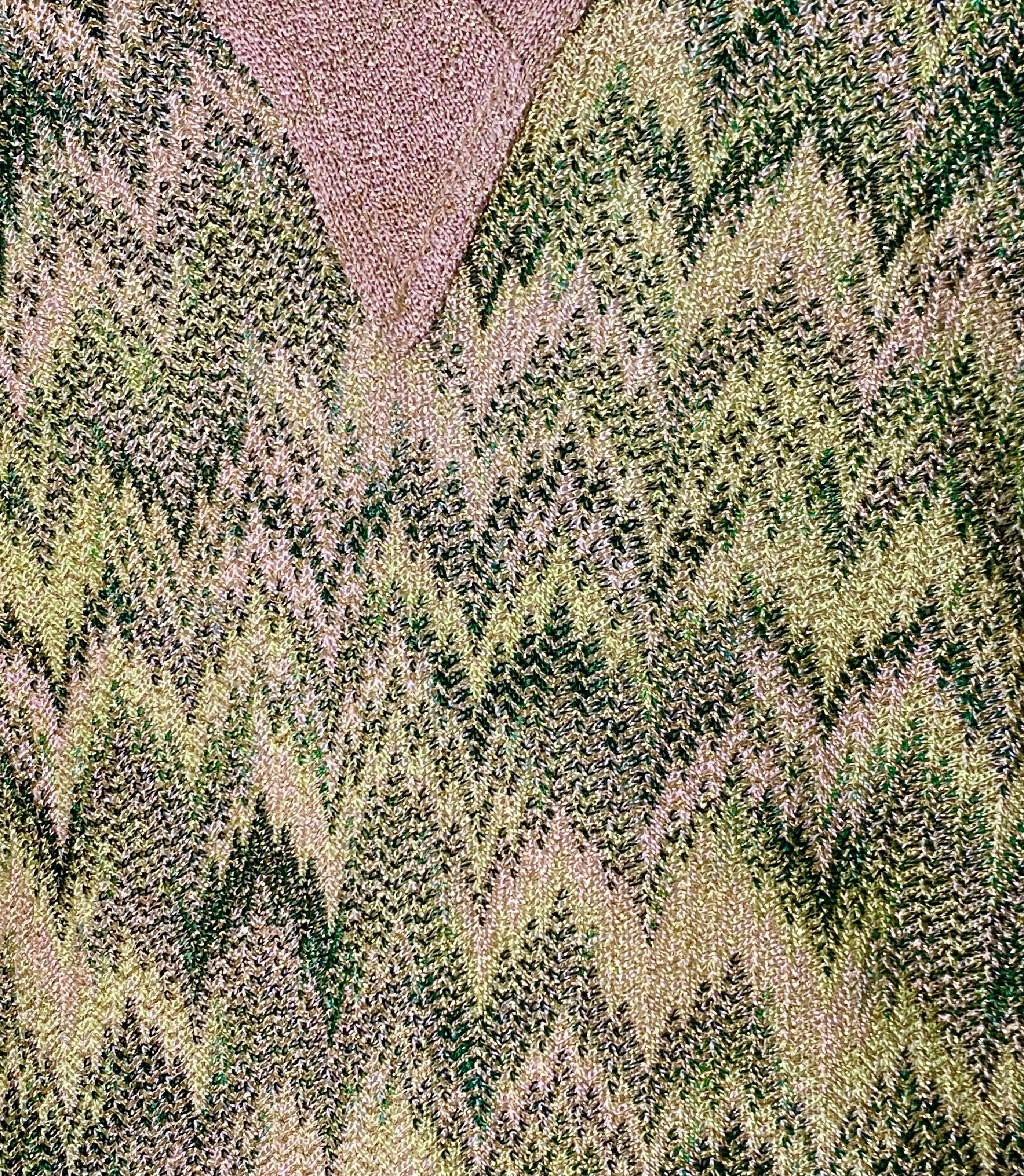 Brown NEW Missoni Metallics Chevron Crochet Knit Kaftan Tunic Cover Up Top Mini Dress