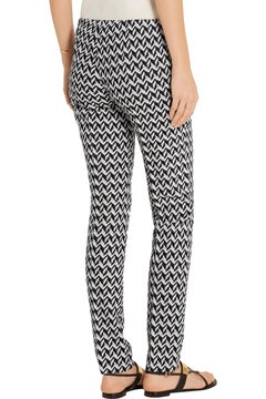 NEW Missoni Monochrome Black & White Zigzag Crochet Knit Pants Trousers 38