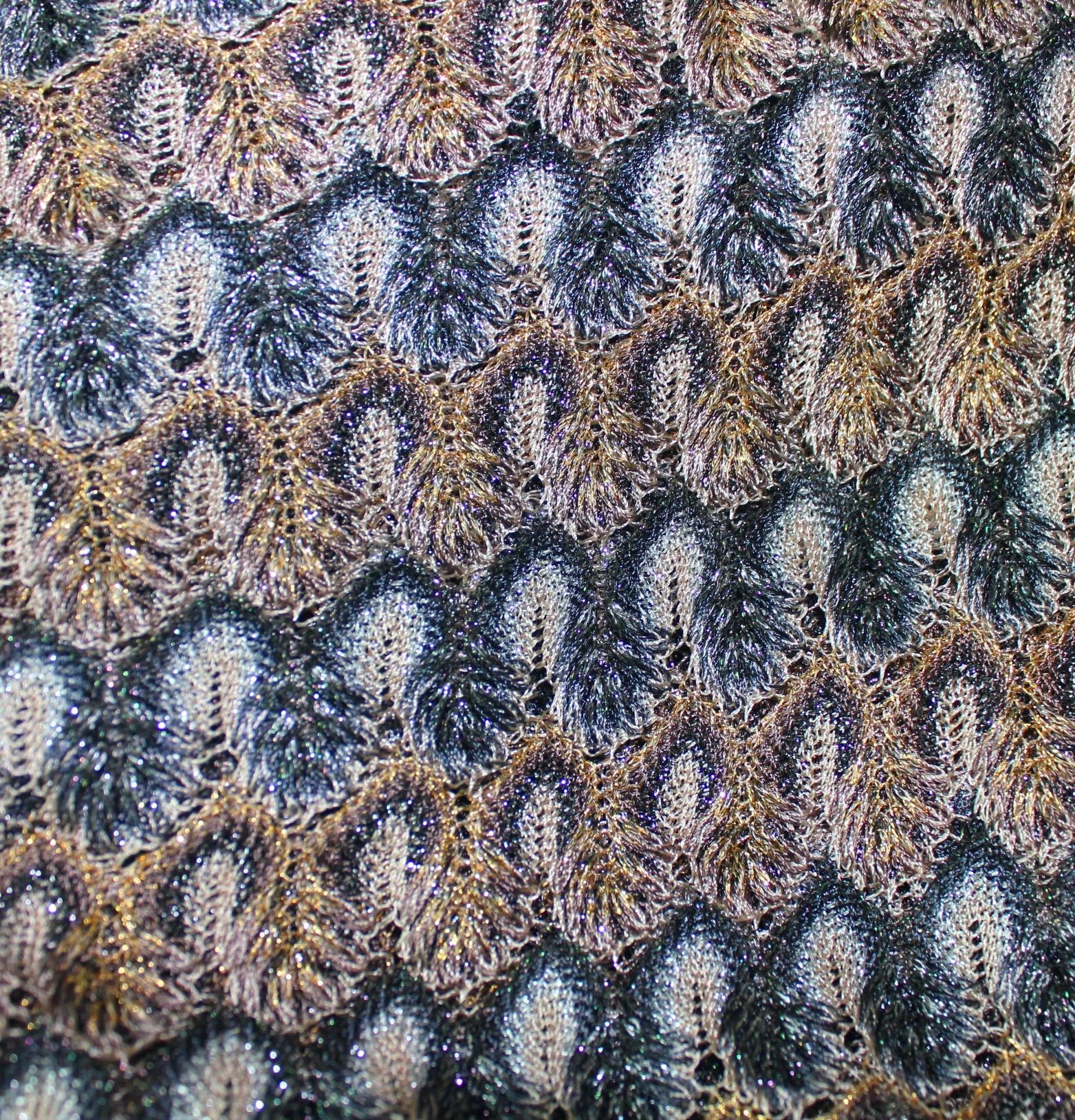 gold metallic crochet dress