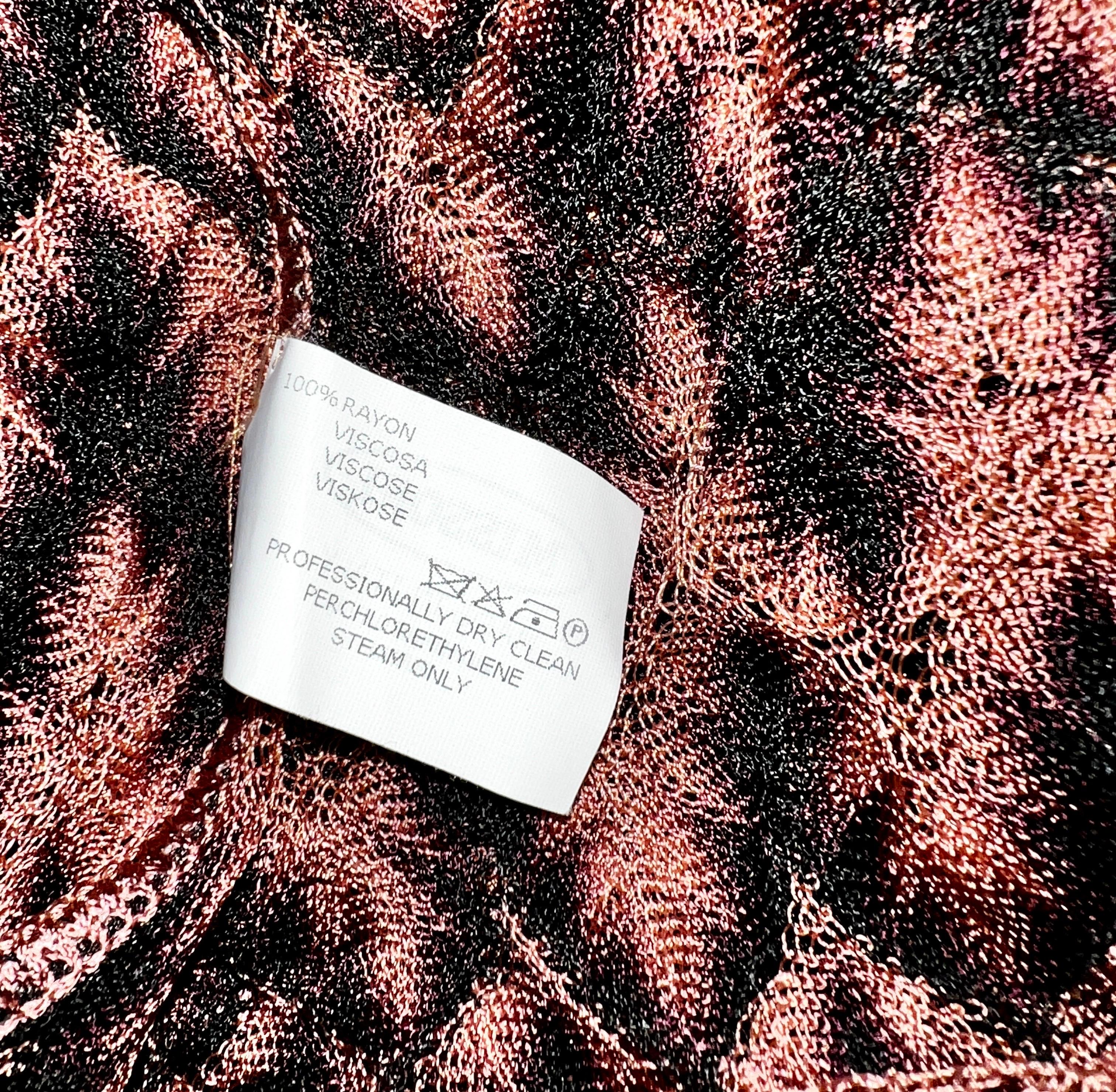 NEW Missoni Rare Belted Cape Dress Peek-a-boo neckline & Lace Trimming S For Sale 4
