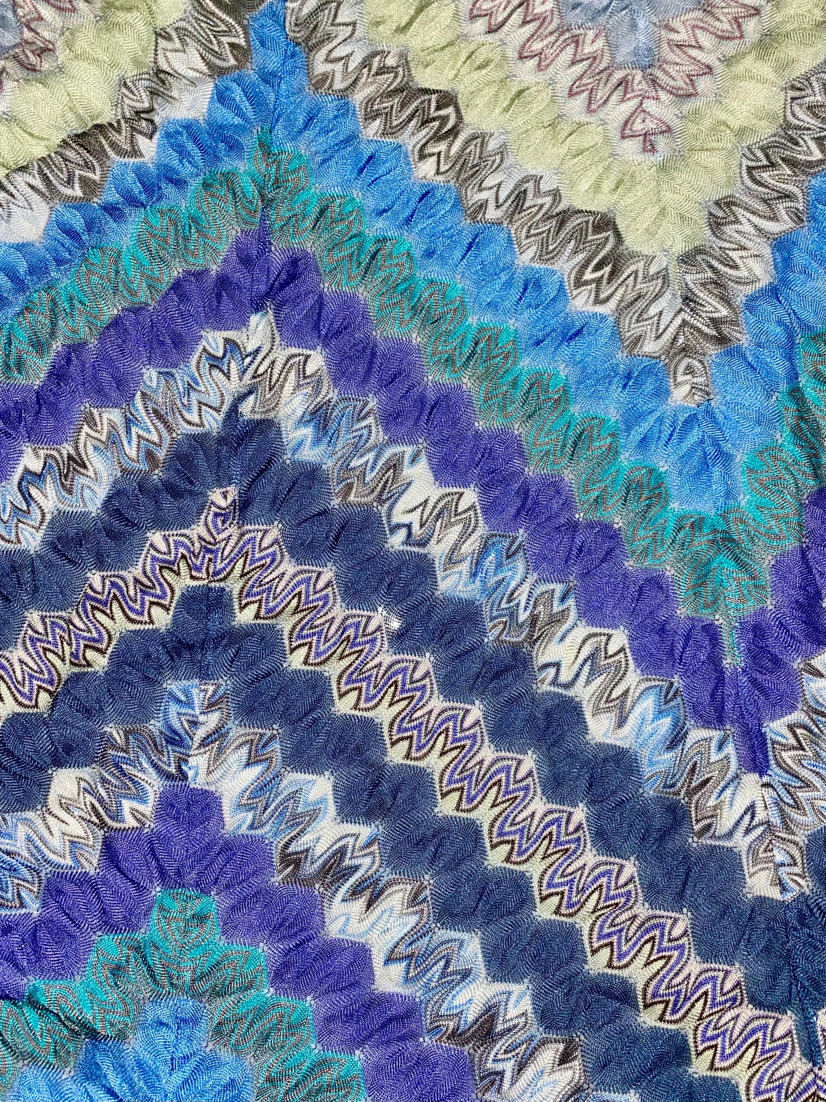 NEW Missoni Signature Crochet Knit Neckholder Wrap Dress as seen on Paris 1