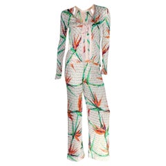 NEW Missoni Tropical Crochet Knit 3PCS Ensemble Set Suit Top Pants Jacket 40