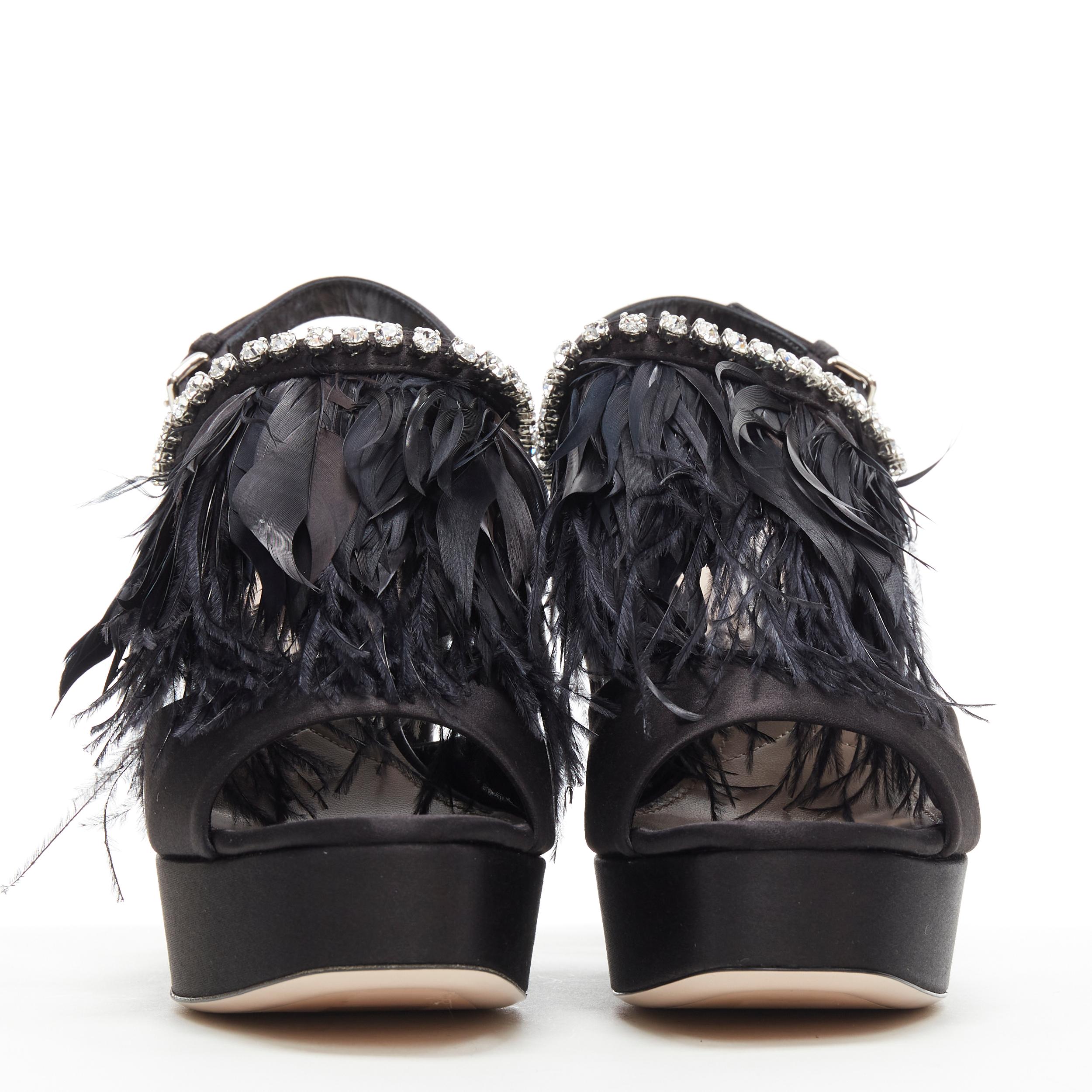 feather heels black