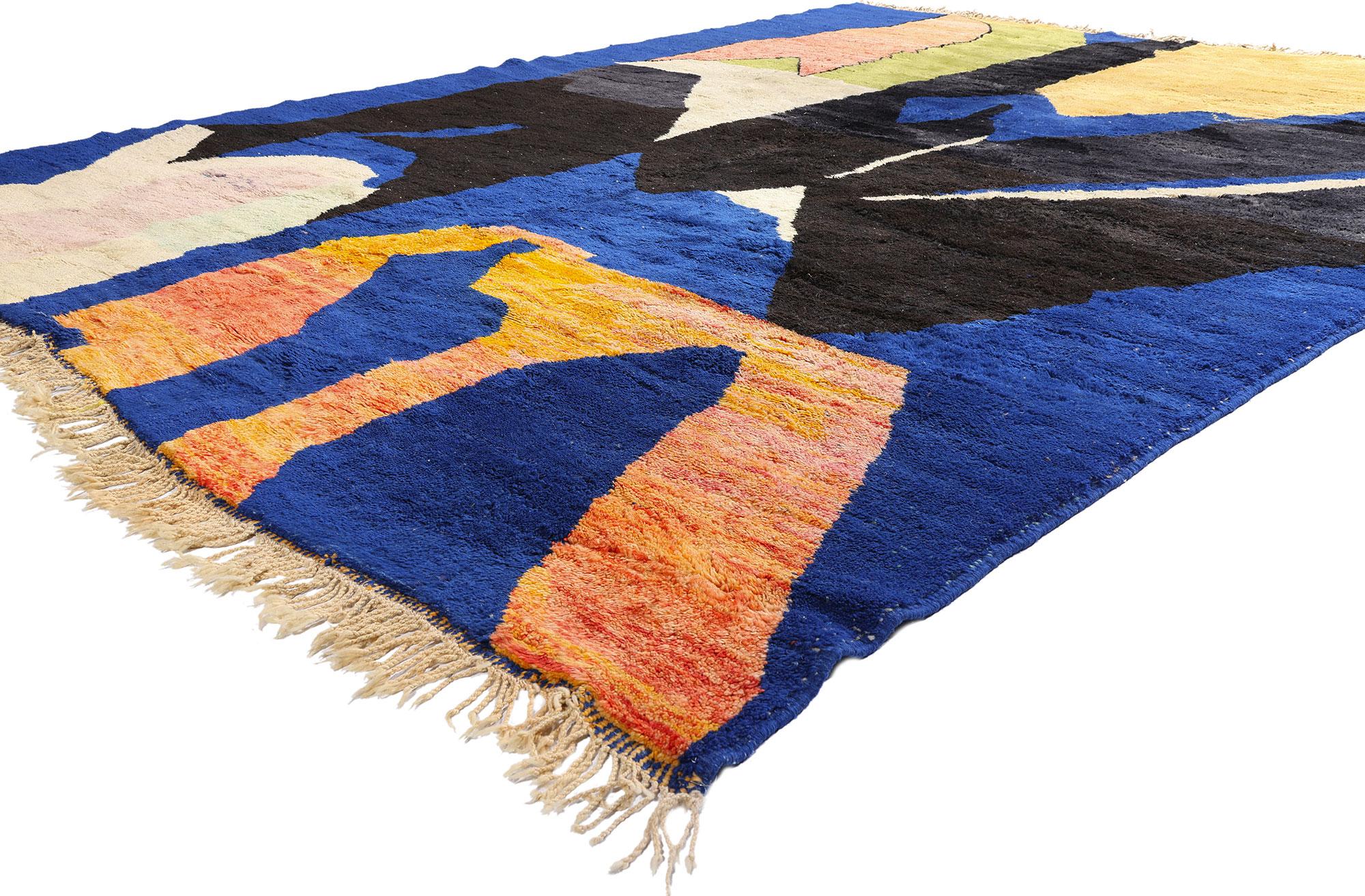New Modern Abstract Beni Mrirt Moroccan Rug, Berber Tribes of Morocco In New Condition For Sale In Dallas, TX