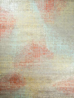 New Modern Abstract Design Wool and Silk Rug