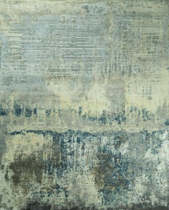 New Modern Abstract Design Wool and Silk Rug