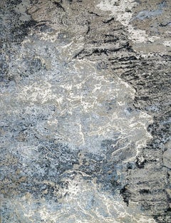 New Modern Abstract Design Wool and Silk Rug