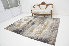 New Modern Abstract Design Wool and Silk Rug