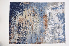 New Modern Abstract Design Wool and Silk Rug