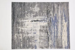 New Modern Abstract Design Wool and Silk Rug