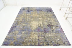 New Modern Abstract Design Wool and Silk Rug