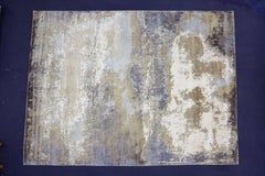 New Modern Abstract Design Wool and Silk Rug