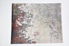 New Modern Abstract Design Wool and Silk Rug